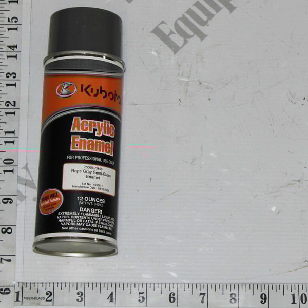 Kubota 70000-73806 Paint,Spr Gray Rops * | OEM Kubota Parts